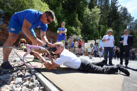 OTVORITEV DOVOZNE CESTE DO BIATLONSKEGA CENTRA 32 FOTO LJUBO VUKELIČ